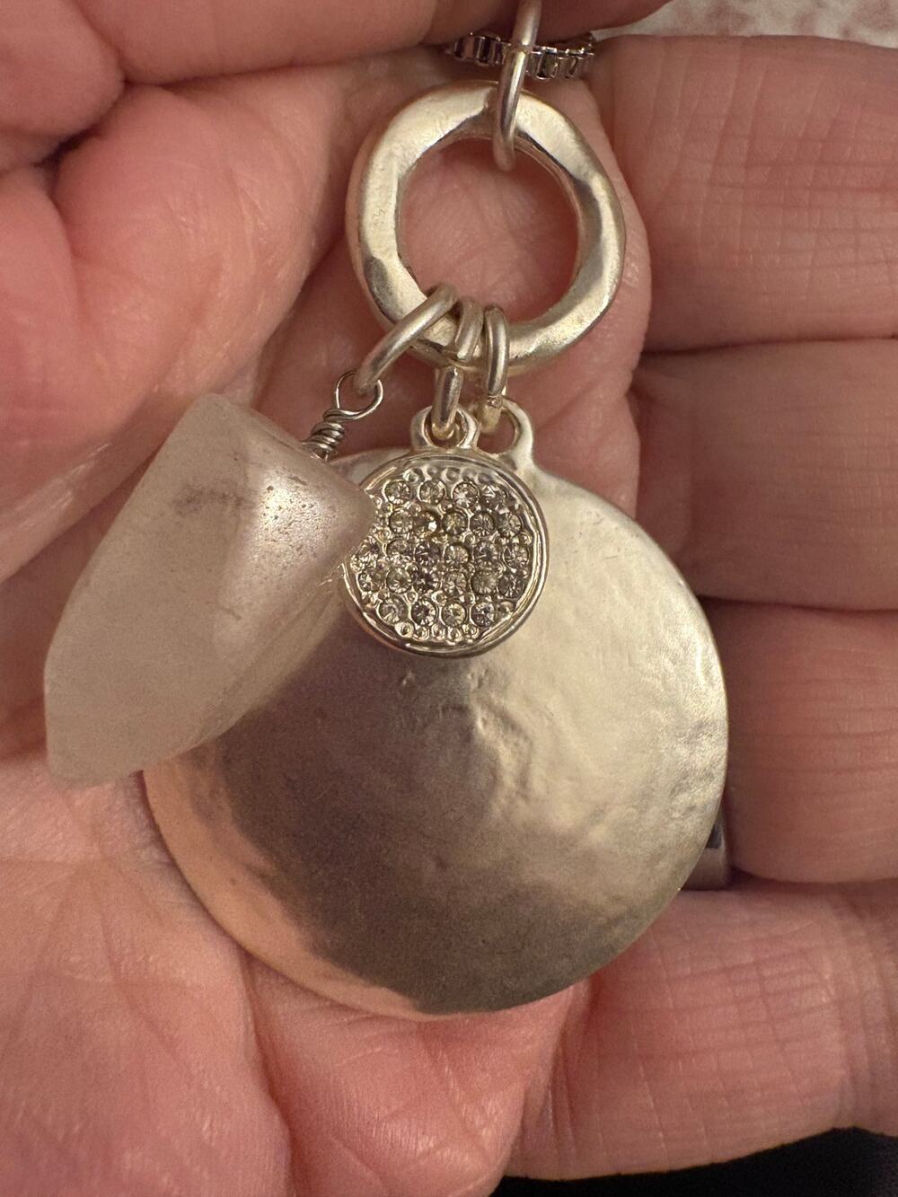 Macy’s NWT Silver Tone Necklace 34”